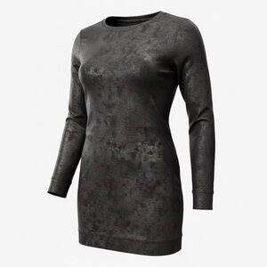 ♠️ NY & Co - Shimmering, Charcoal, Long-Sleeve Sweater Dress - size L ♠️